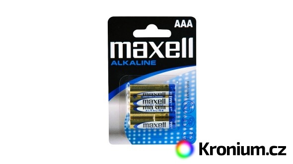 AAA alkalická baterie Maxell 4ks