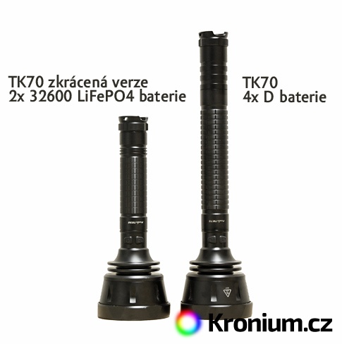 Fenix TK70 krátká a běžná verze