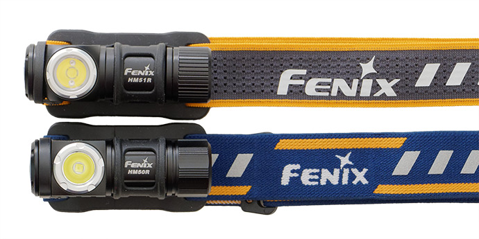 Srovnání popruhů čelovek Fenix HM51R a Fenix HM50R