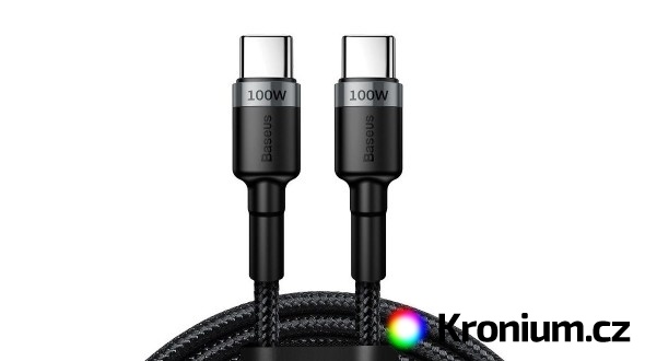 Kabel Baseus USB-C/USB-C 120 cm 100 W