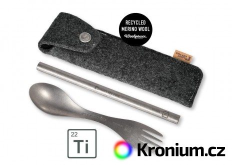 Spork'n Straw Kit Titanium