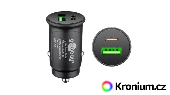 Rychlonabíjecí USB adaptér do auta 30W