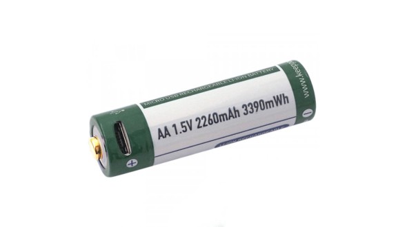 Dobíjecí USB AA baterie Keeppower 2260 mAh 1ks