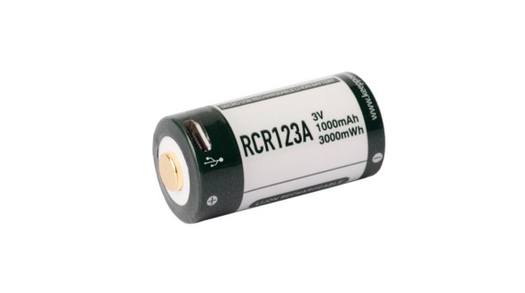 USB Keeppower RCR123A 3V 1000 mAh (Li-Ion)