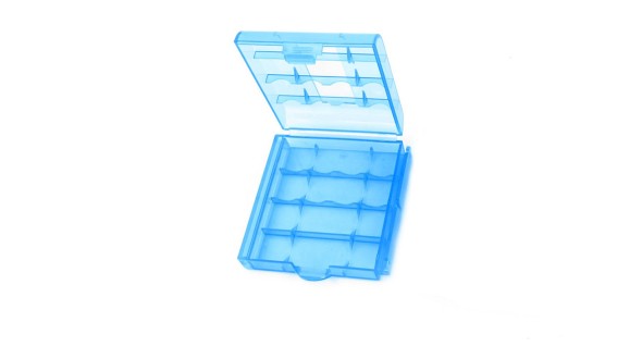 Krabička pro 4x AA nebo 5x AAA baterie - modrá