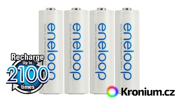 Panasonic Eneloop AA NiMH 4ks 2100 cyklů