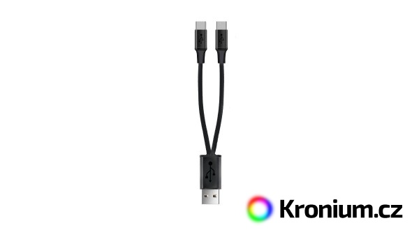 Dvojnásobný nabíjecí micro USB kabel