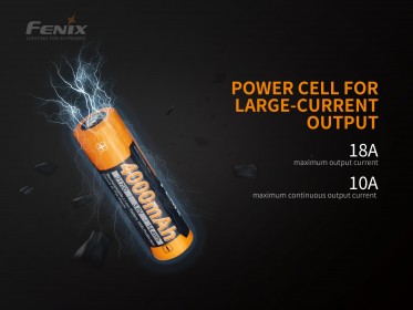 Vysokoproudová baterie Fenix 21700 4000 mAh (Li-Ion)