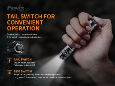 LED svítilna Fenix LD30 + USB aku 3400 mAh