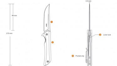 Nůž Ruike Hussar P121
