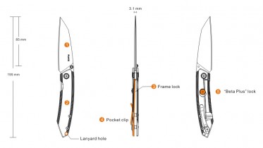 Nůž Ruike P831-SF