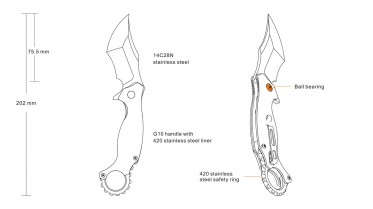 Nůž Ruike P881