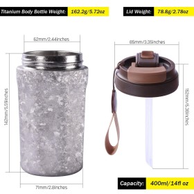 Titanový termohrnek SilverAnt 400 ml