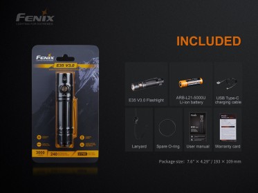 LED svítilna Fenix E35 V3.0