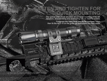 Stranová montáž Fenix ALG-15 pro svítilny na zbraňovou lištu
