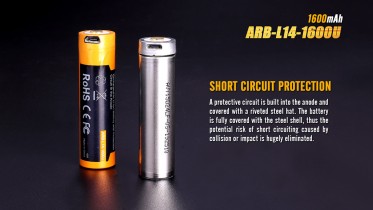 Dobíjecí USB AA baterie Fenix ARB-L14-1600U