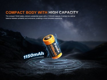 Dobíjecí baterie Fenix RCR123A 1150 mAh (Li-ion)