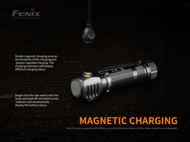 Nabíjecí čelovka Fenix HM61R Amber