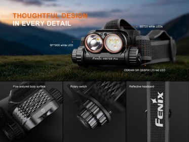 Nabíjecí čelovka Fenix HM75R Pro