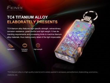 Titanová baterka Fenix APEX 20 duhová