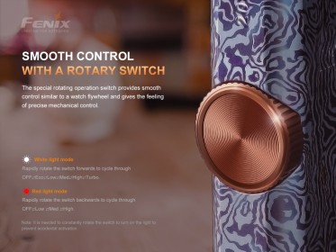 Titanová baterka Fenix APEX 20 duhová