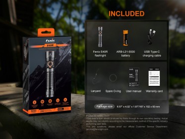 Nabíjecí LED svítilna Fenix E40R