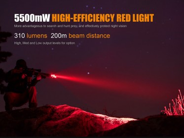 Taktická LED svítilna Fenix TK25 Red