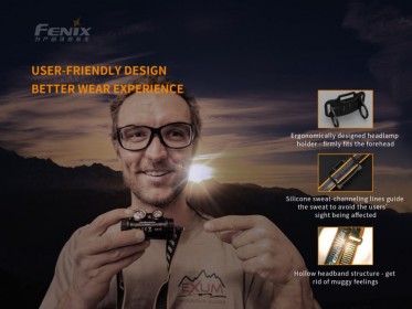 Nabíjecí čelovka Fenix HM65R + Fenix E-LITE