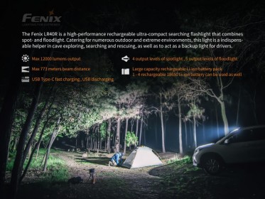 Nabíjecí LED svítilna Fenix LR40R