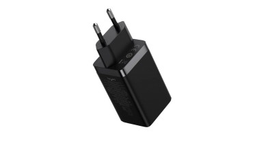 Baseus GaN5 Pro 2xUSB-C + USB (65W) - černý