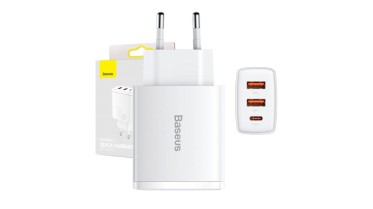 Baseus síťový adaptér USB-C + 2x USB-A (30W)
