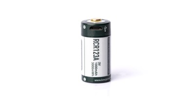 USB akumulátor Keeppower RCR123A 3V 1000 mAh (Li-Ion)