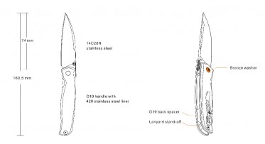 Nůž Ruike P661-B