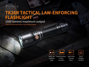 Taktická nabíjecí svítilna Fenix TK26R