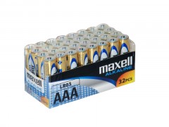 AAA alkalická baterie Maxell 32ks