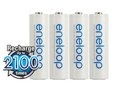 Panasonic Eneloop AA NiMH 4ks 2100 cyklů