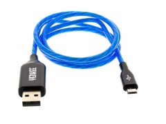 Kabel micro-USB 100 cm svítící