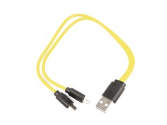Dvojnásobný nabíjecí micro USB kabel