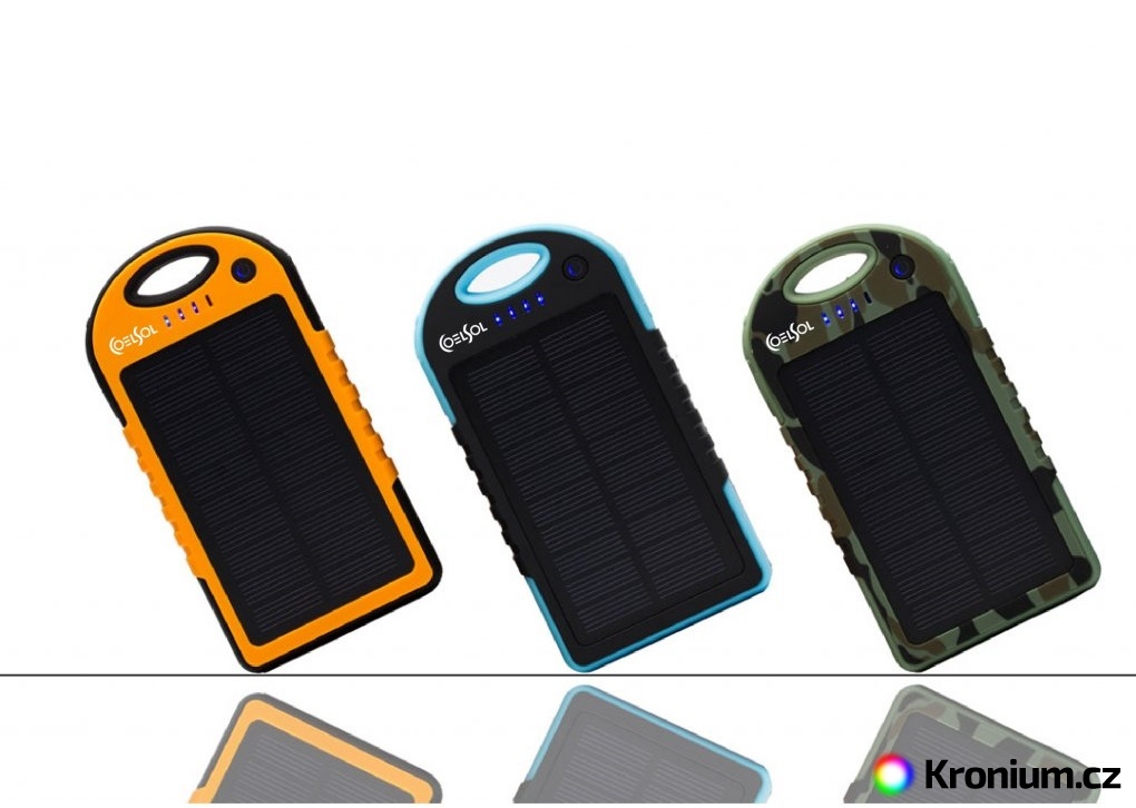 Solární powerbanka 12000 mAh