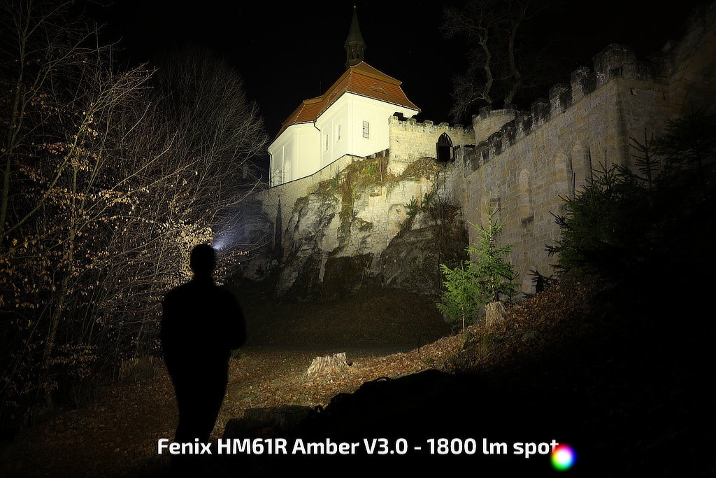 Fenix HM61R Amber V3.0 1800 lumenů