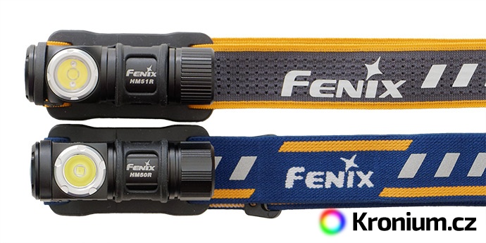 Srovnání popruhů čelovek Fenix HM51R a Fenix HM50R