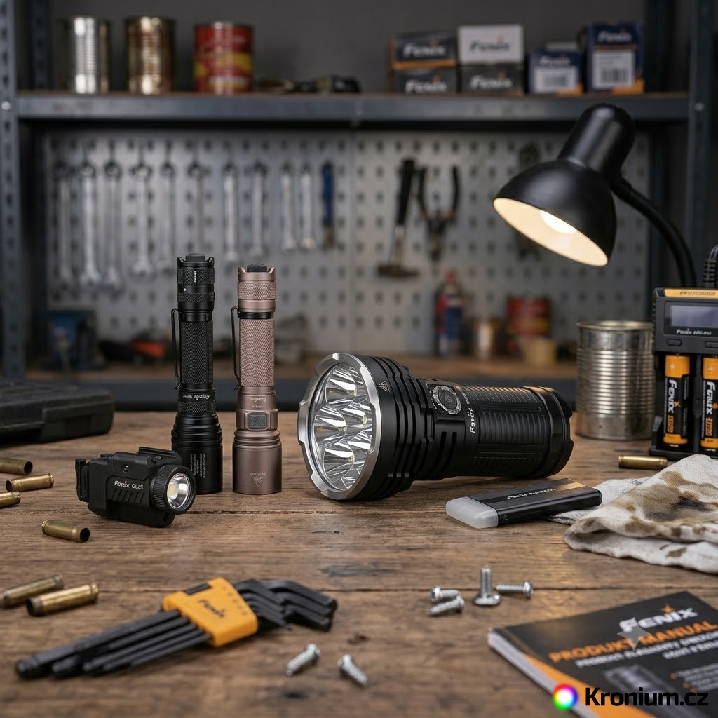 Průřez modelovými řadami svítilen Fenix