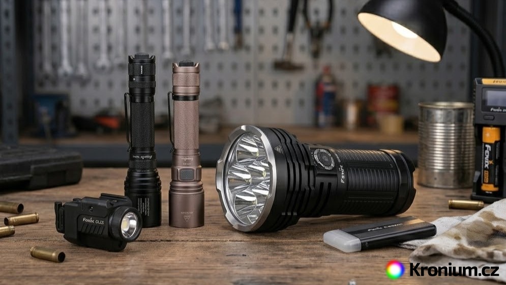 Průřez modelovými řadami svítilen Fenix